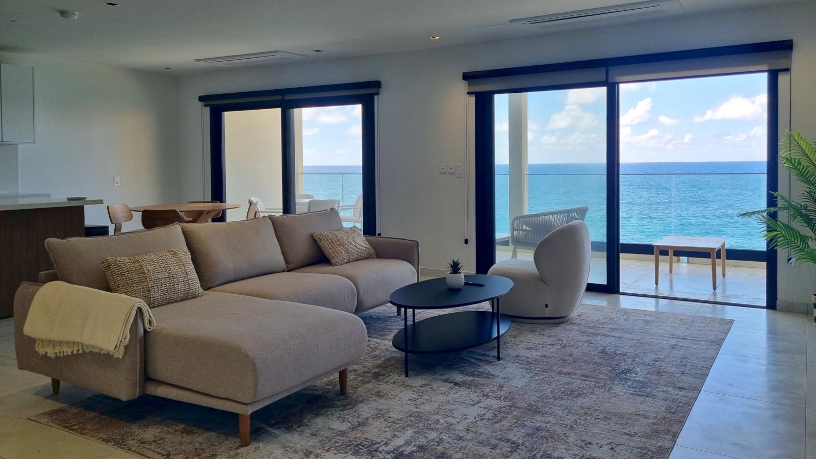 St Maarten brand new home: Ocean Front NEW 2 bedrooms, Point Blanche. Caribbean living. Vivid Res.