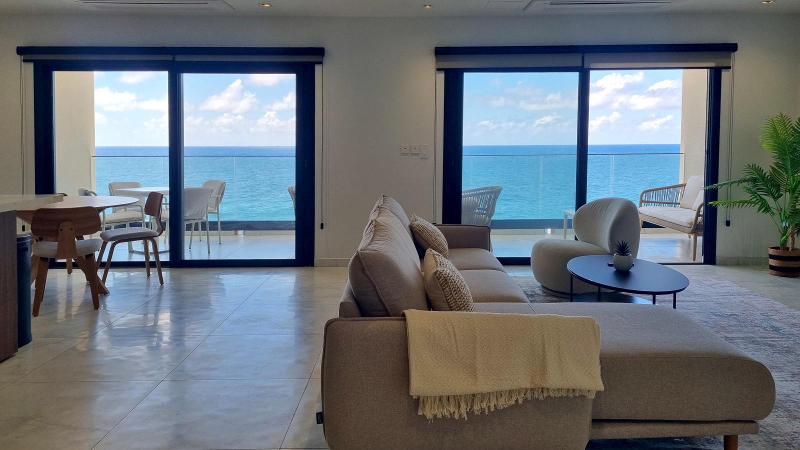 St Maarten brand new home: Ocean Front NEW 2 bedrooms, Point Blanche. Caribbean living. Vivid Res.