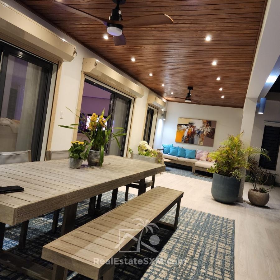 Modern Villa For Sale in St Maarten, Rice Hills Gardens. Ocean Views. Peaceful. Green. Security 24/7