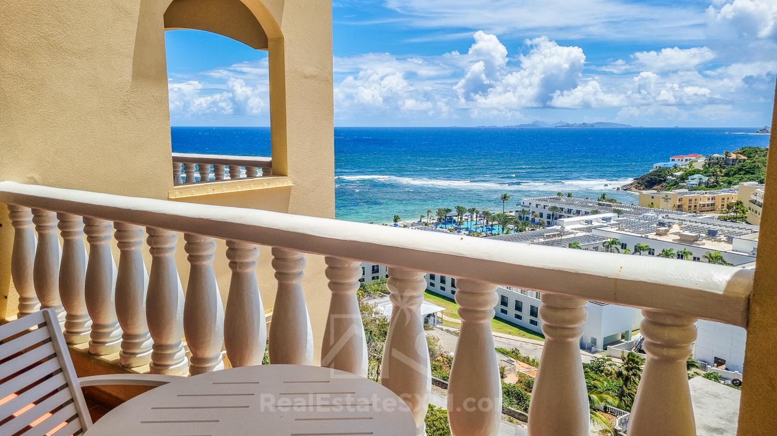 Ocean view Condo FOR SALE St Maarten, Princess Heights, Dawn Beach. Caribbean Home