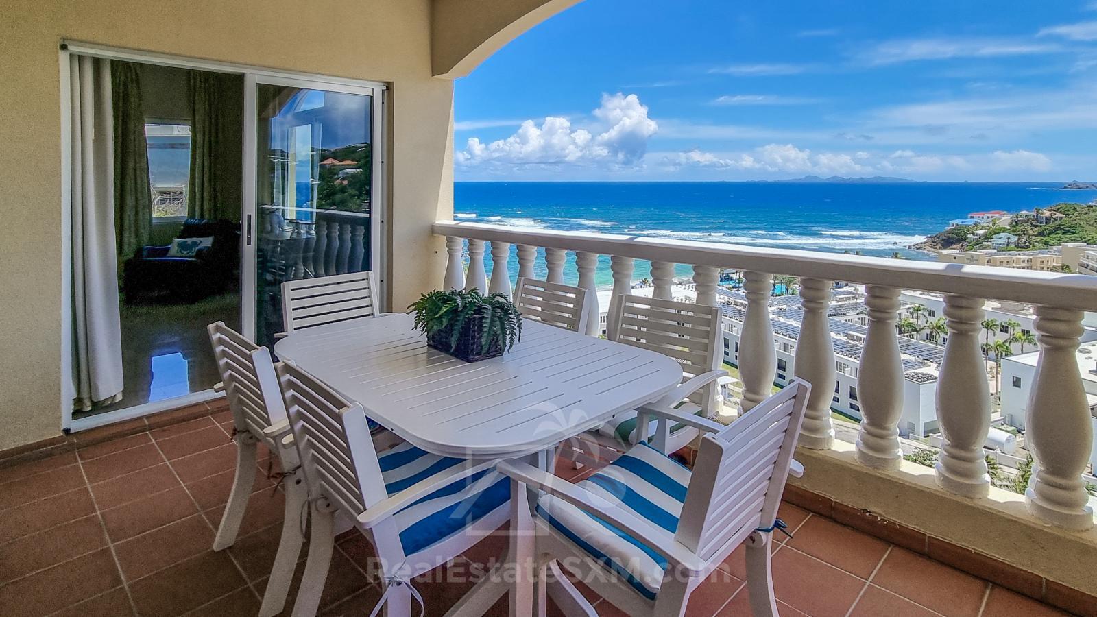Ocean view Condo FOR SALE St Maarten, Princess Heights, Dawn Beach. Caribbean Home