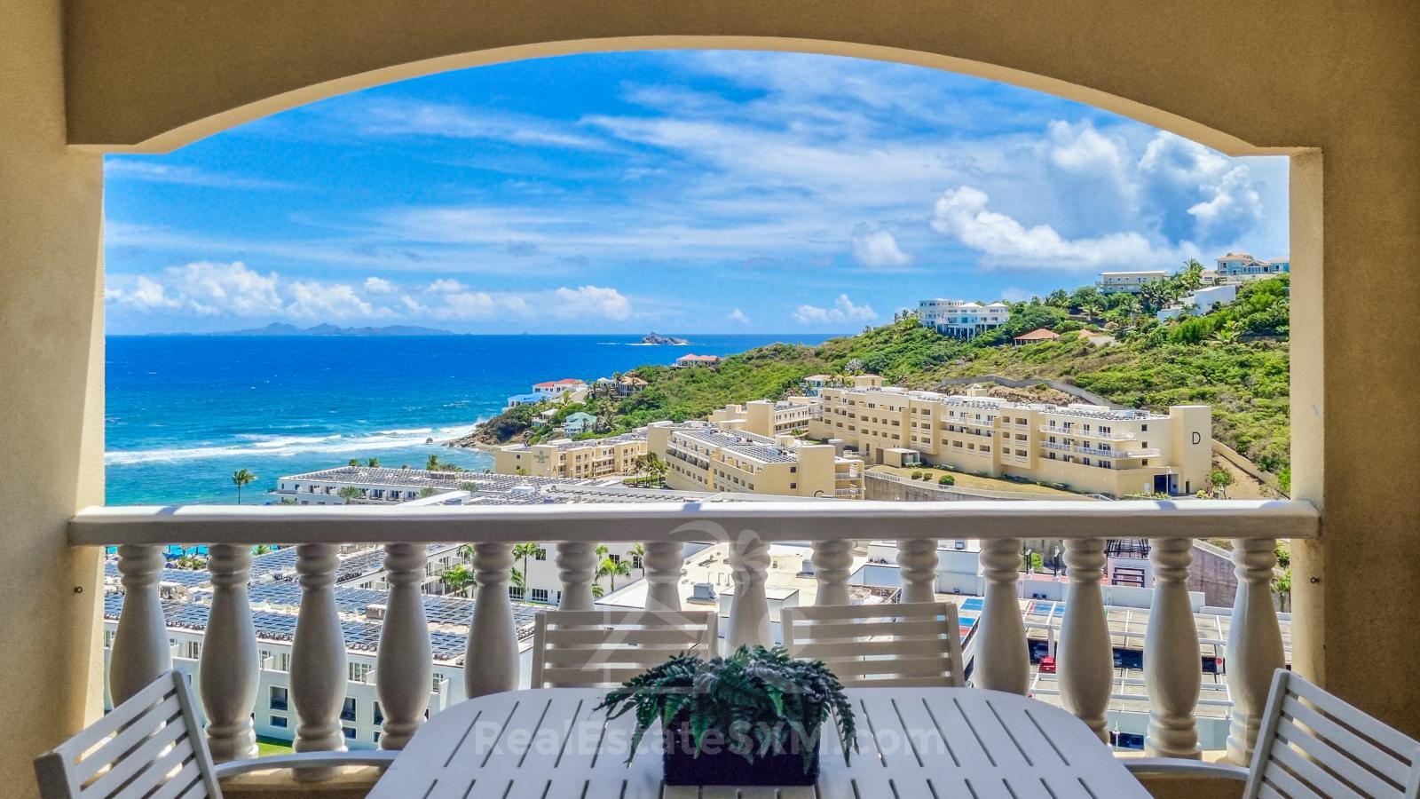 Ocean view Condo FOR SALE St Maarten, Princess Heights, Dawn Beach. Caribbean Home