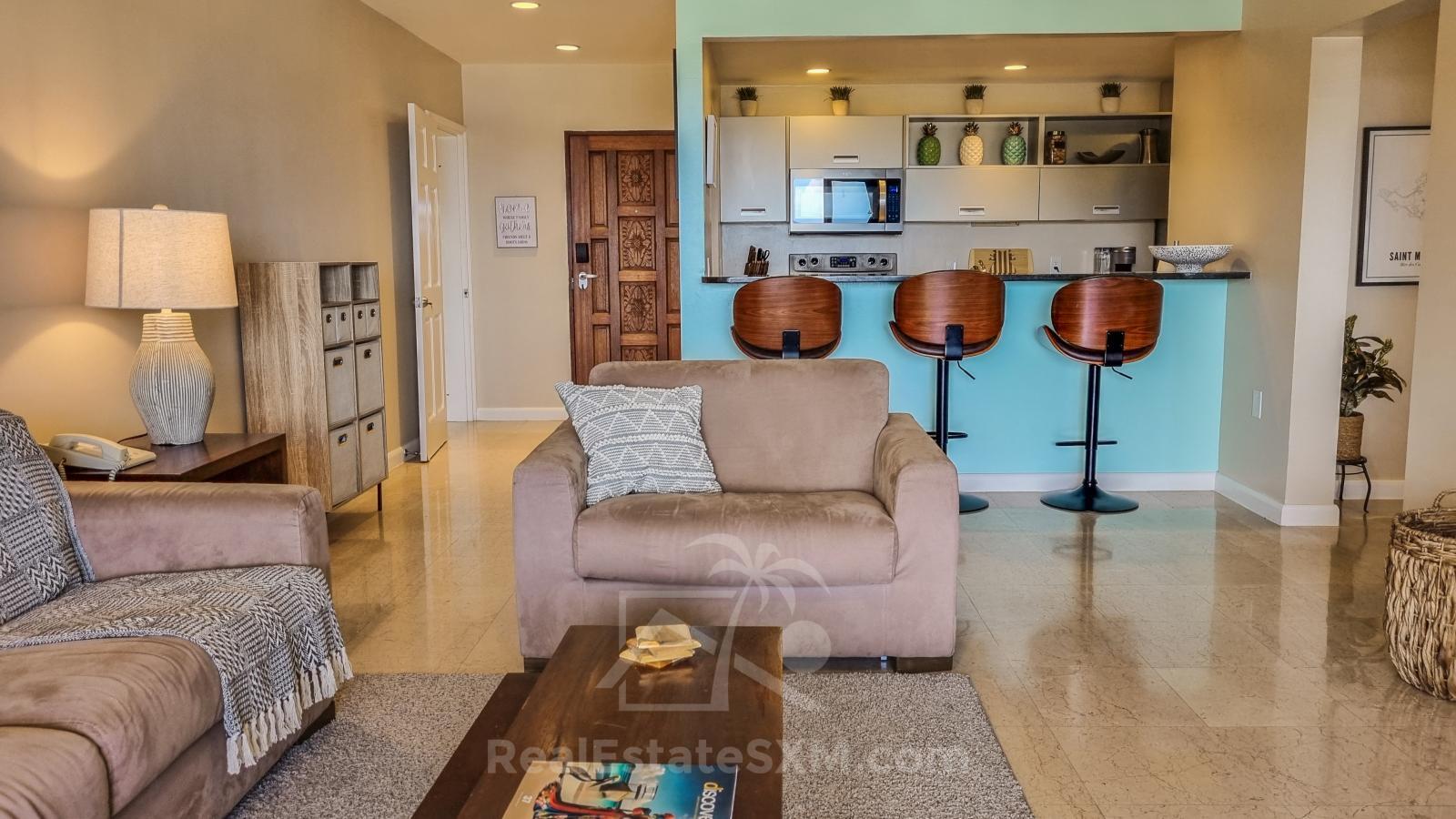 Ocean view Condo FOR SALE St Maarten, Princess Heights, Dawn Beach. Caribbean Home