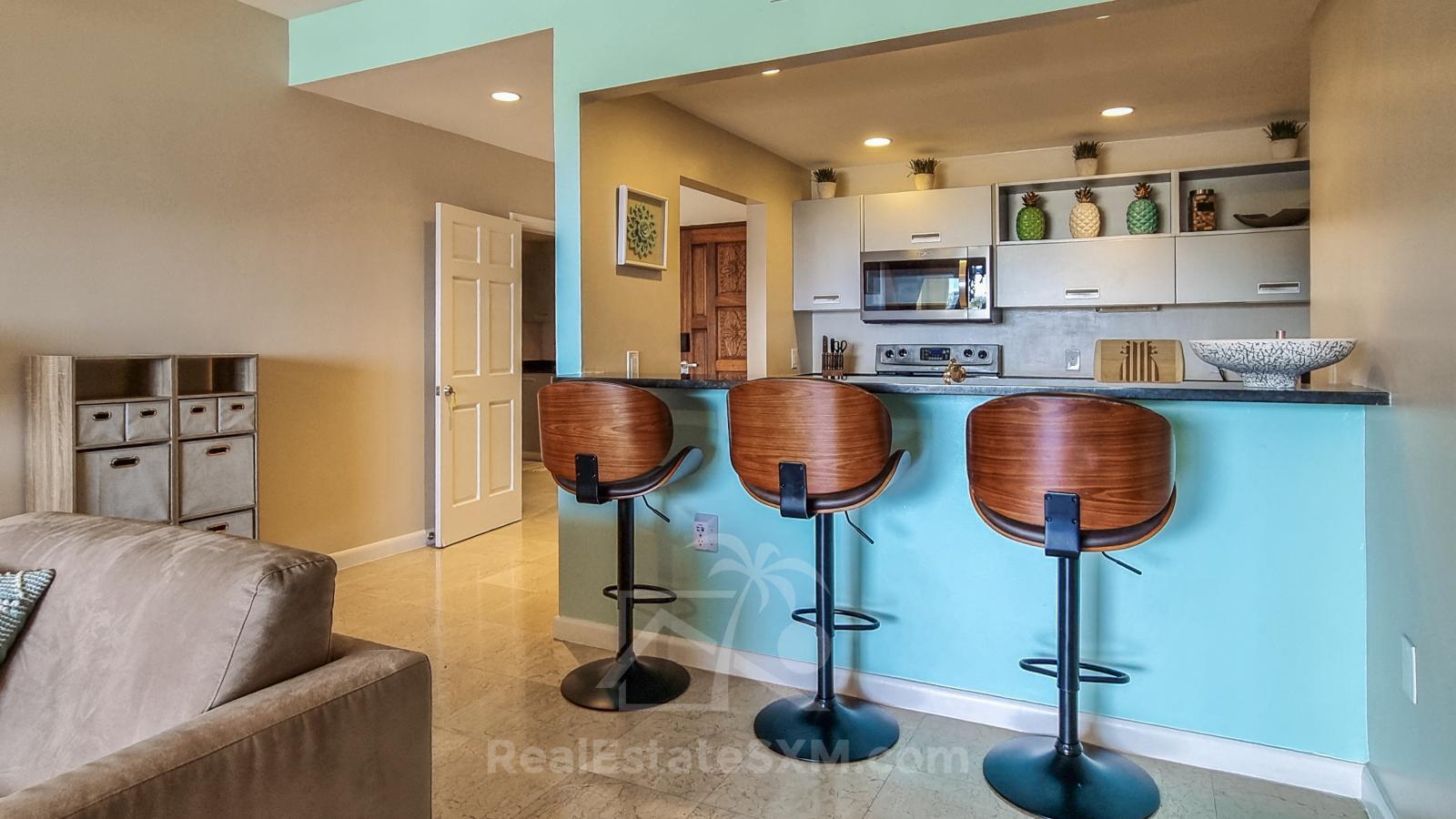 Ocean view Condo FOR SALE St Maarten, Princess Heights, Dawn Beach. Caribbean Home