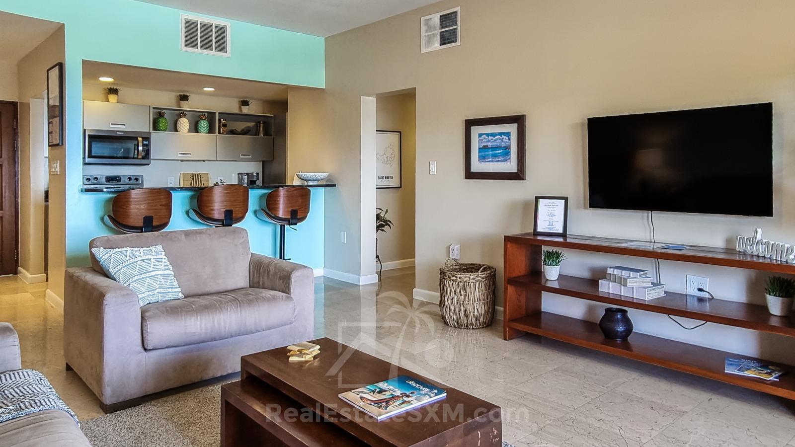 Ocean view Condo FOR SALE St Maarten, Princess Heights, Dawn Beach. Caribbean Home