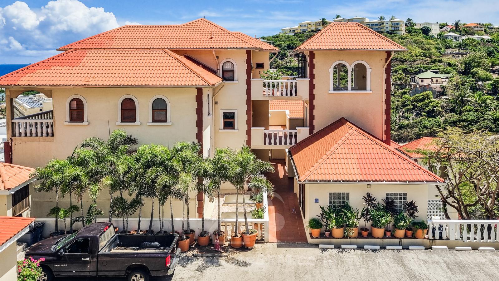 Ocean view Condo FOR SALE St Maarten, Princess Heights, Dawn Beach. Caribbean Home