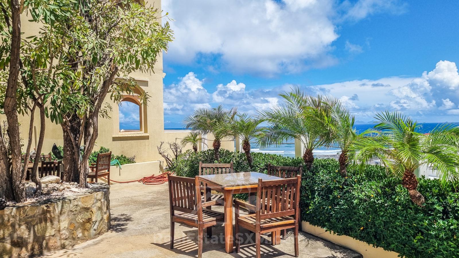 Ocean view Condo FOR SALE St Maarten, Princess Heights, Dawn Beach. Caribbean Home