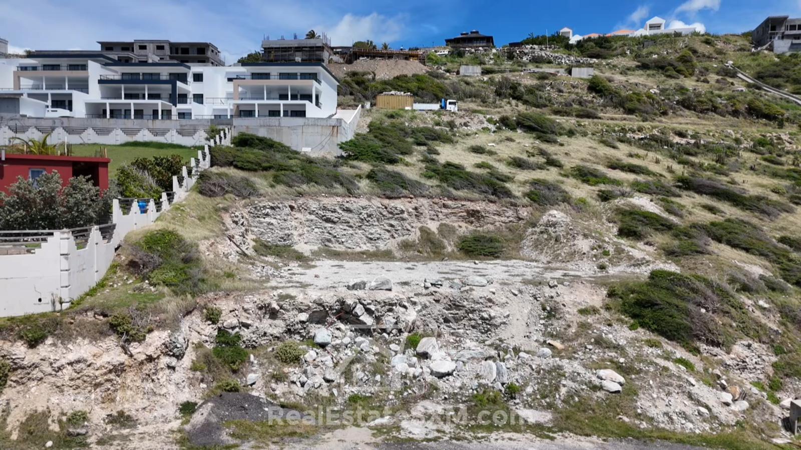 Excavated Land 1520sqm Residential Development Site for condos. Point Blanche, SXM in Caribbean