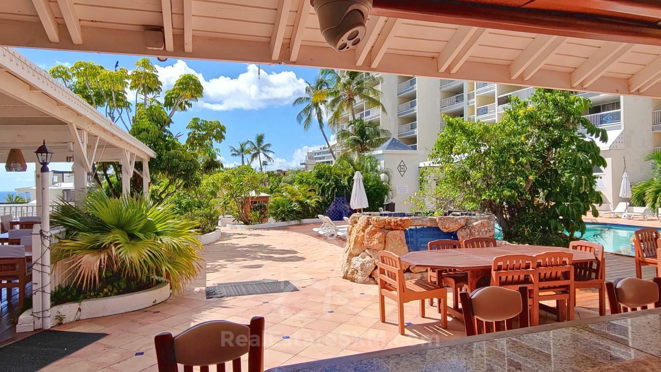 St. Maarten Real Estate FOR SALE studio Cupecoy Sapphire. Ocean & Sunset Views. 231