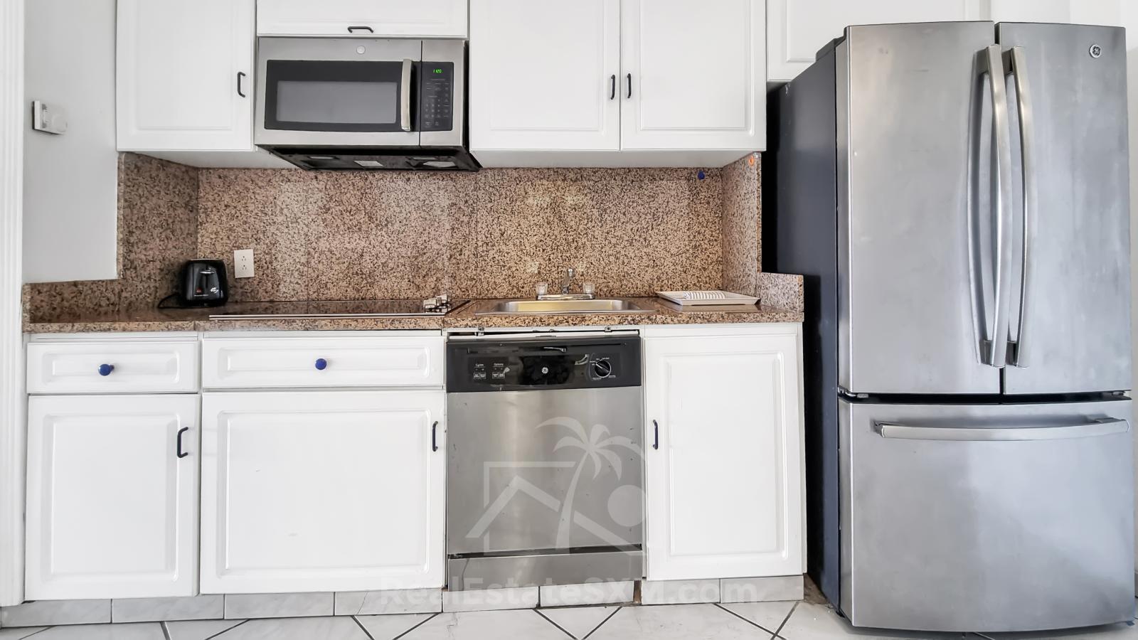 St. Maarten Real Estate FOR SALE studio Cupecoy Sapphire. Ocean & Sunset Views. 231