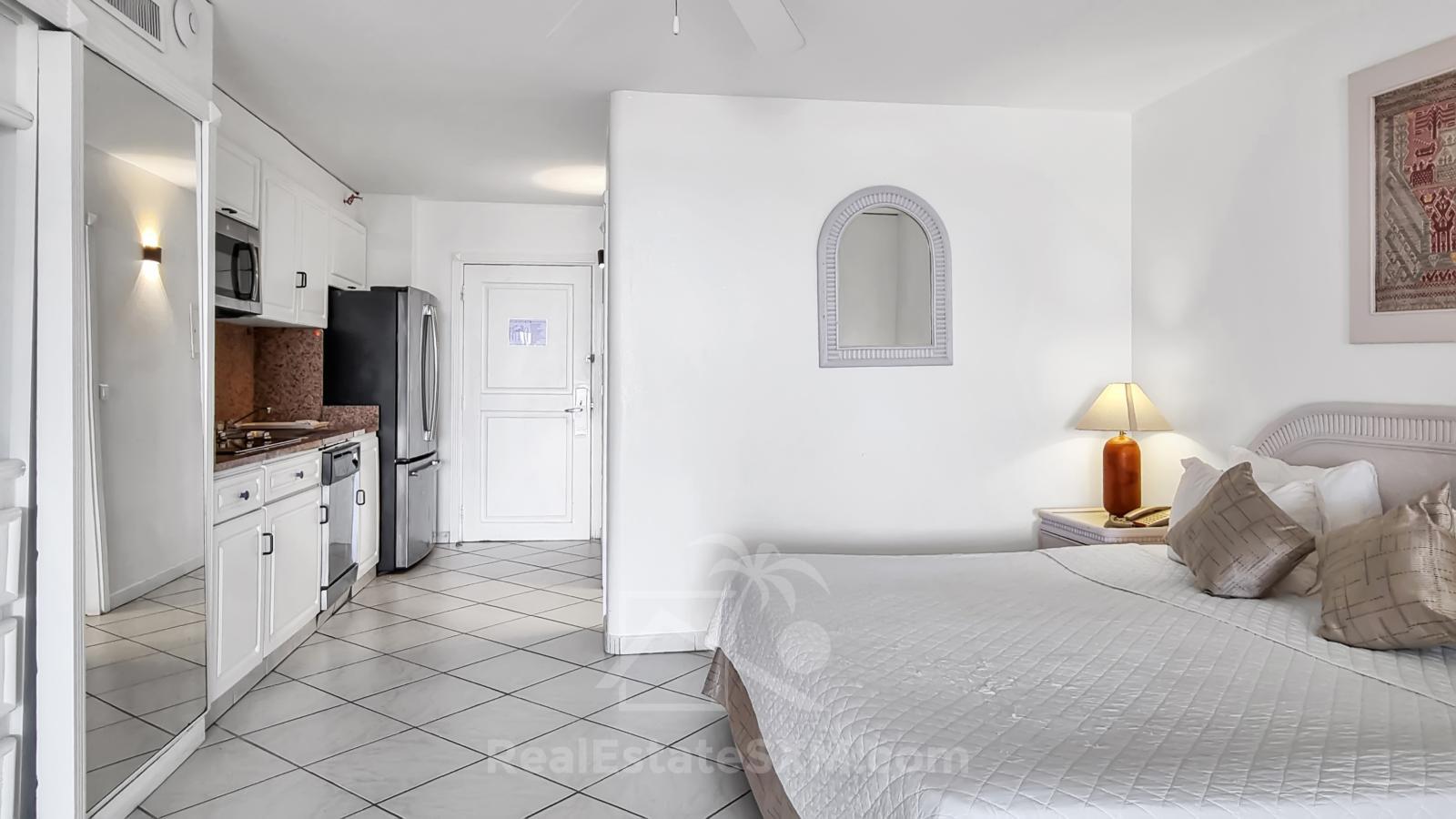 St. Maarten Real Estate FOR SALE studio Cupecoy Sapphire. Ocean & Sunset Views. 231