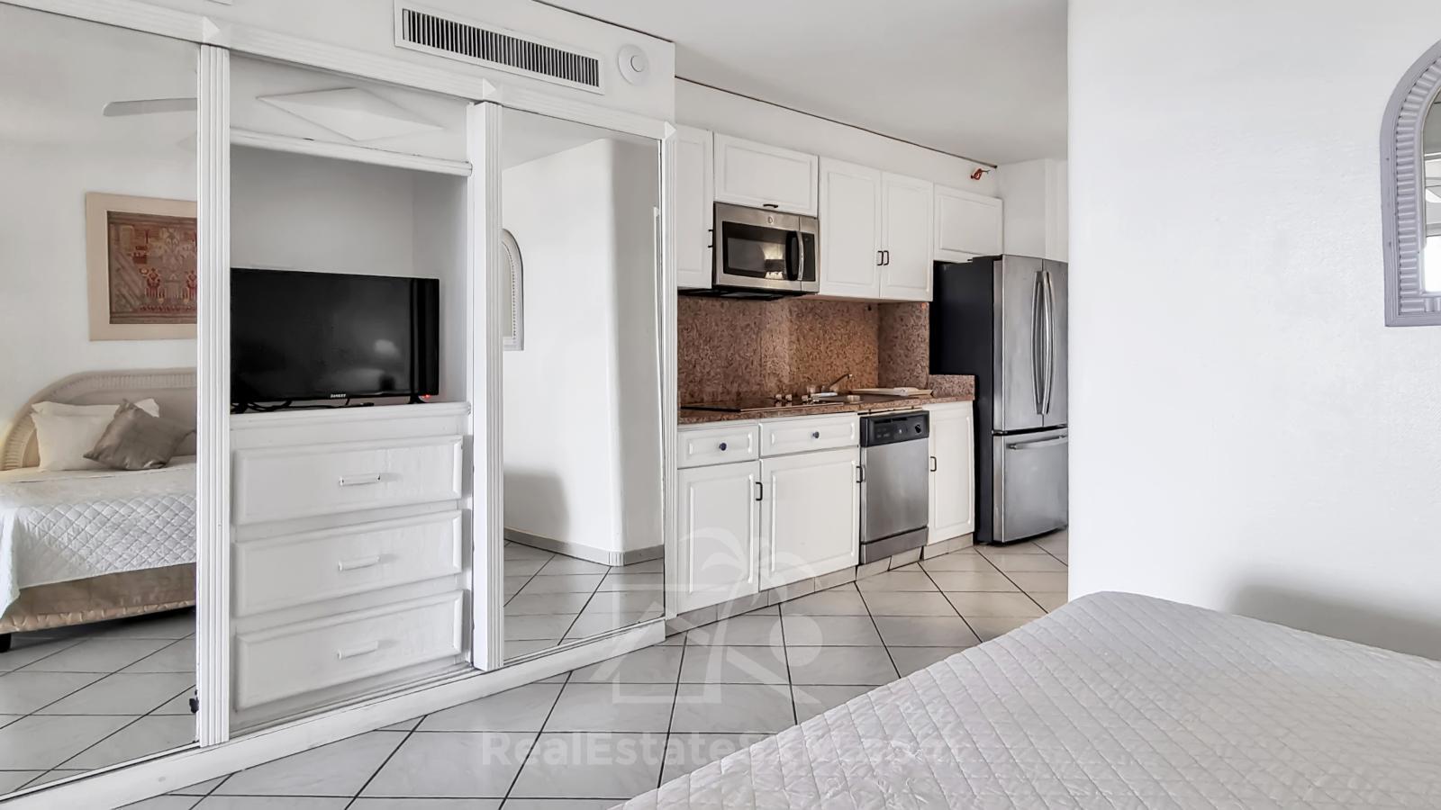 St. Maarten Real Estate FOR SALE studio Cupecoy Sapphire. Ocean & Sunset Views. 231
