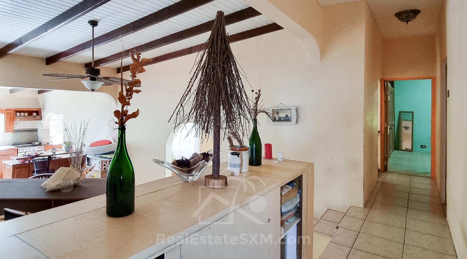 House for sale in Point Blanche, St Maarten. Big lot. Ocean view. Great potential. Quiet residential