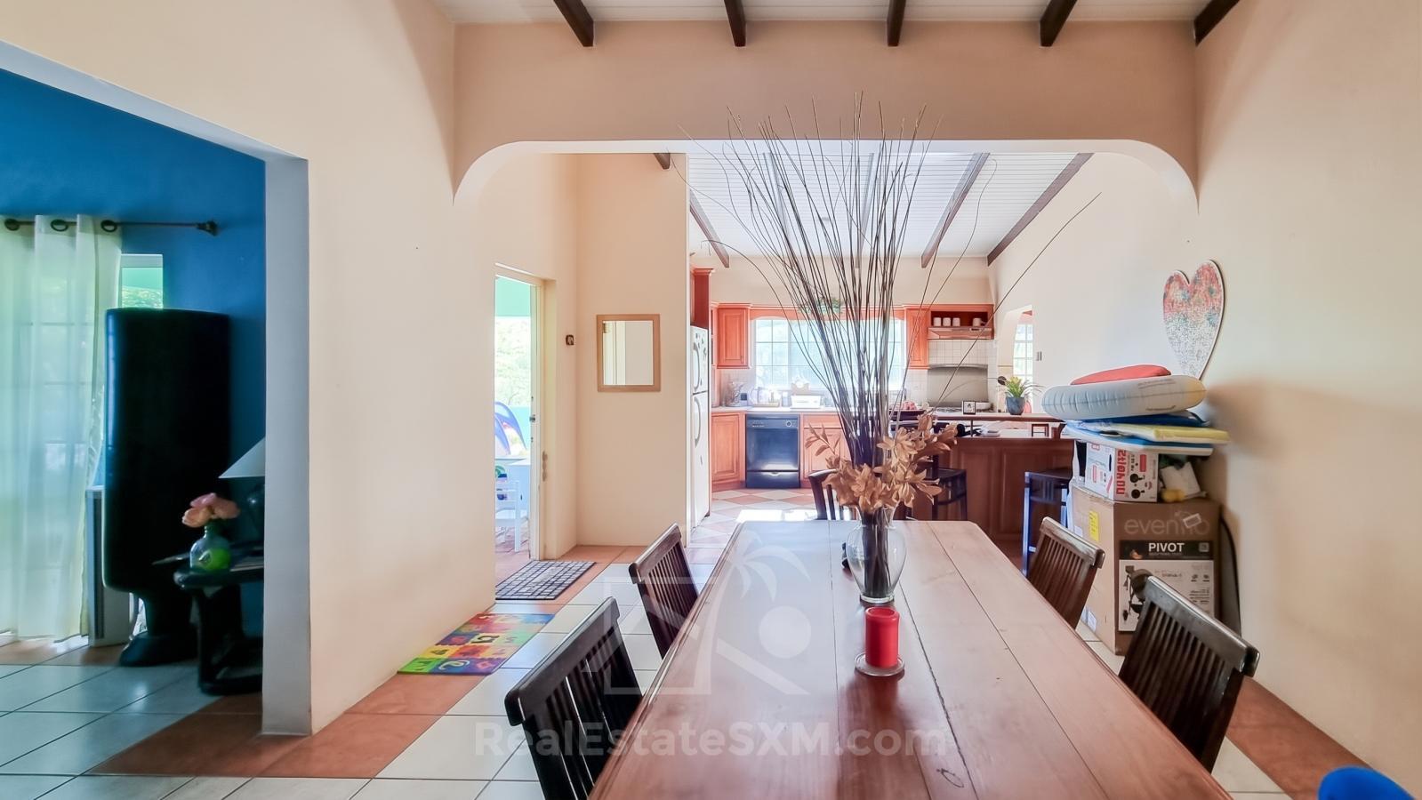 House for sale in Point Blanche, St Maarten. Big lot. Ocean view. Great potential. Quiet residential