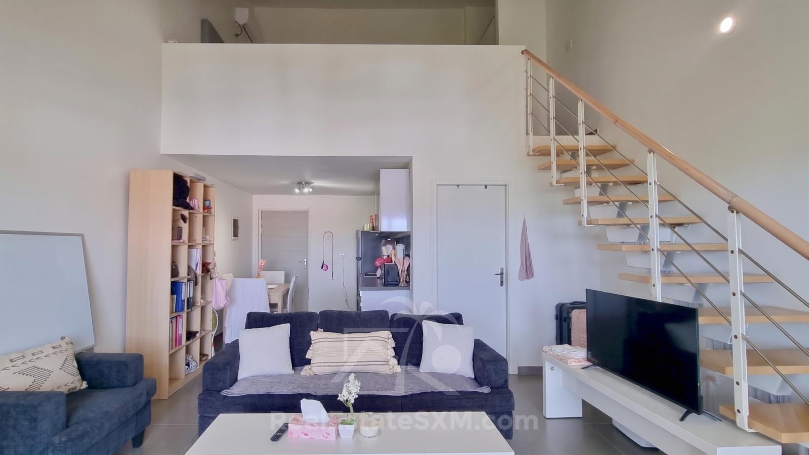 Studios for sale in St Maarten with Mezzanine & Lagoon Views – Jordan Village Cupecoy. Investment