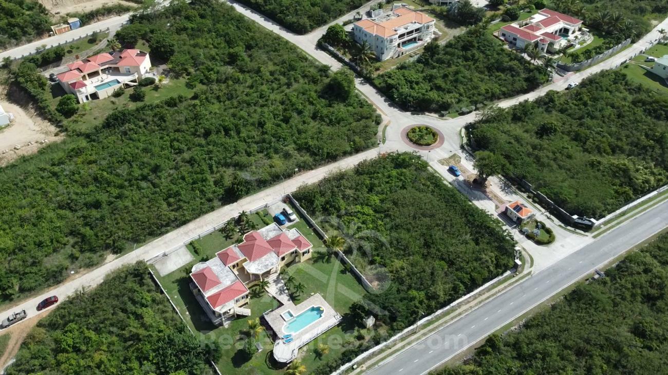 Big vacant land for sale in St Maarten,  in gated secluded community Rice Hill Gardens