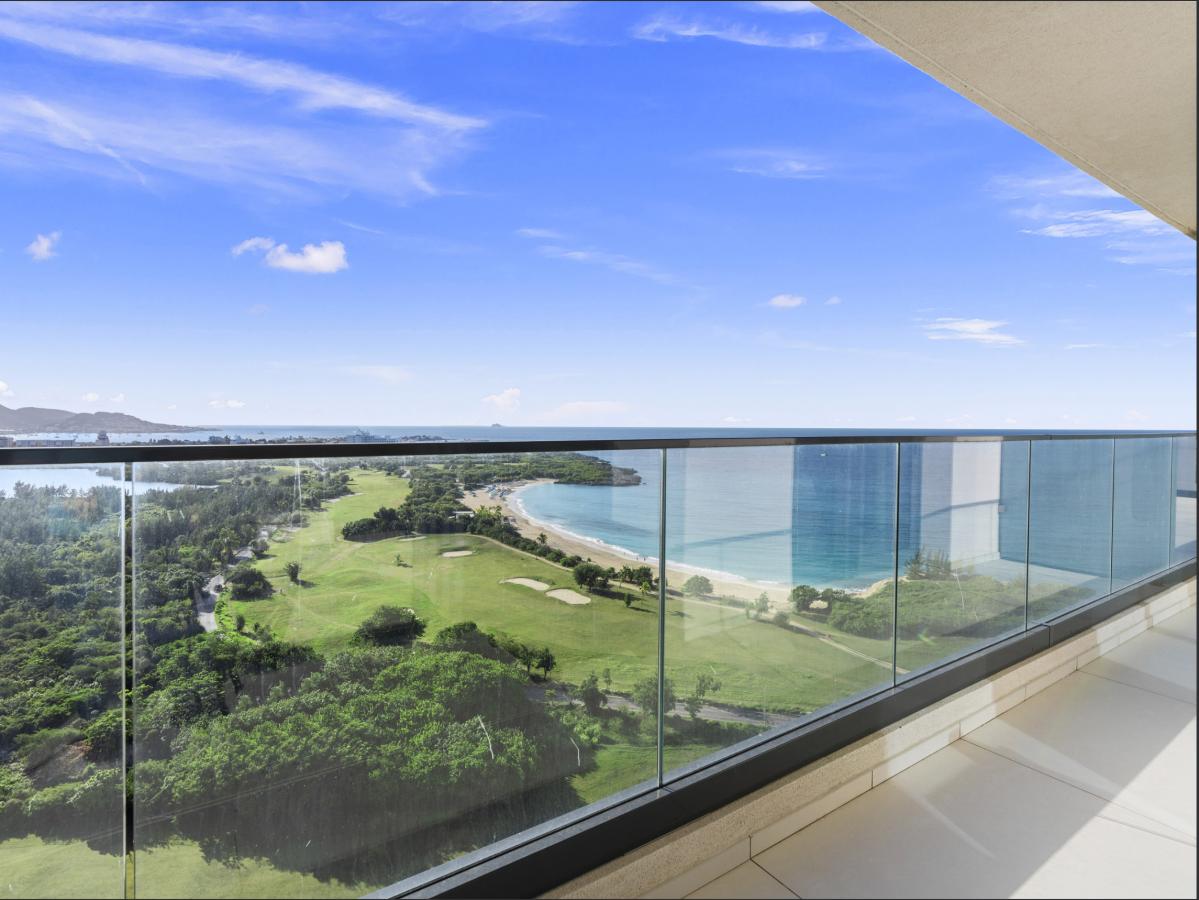 St Maarten Real Estate for sale 2 bedroom condo Fourteen at Mullet Bay, high floor view! B-1702