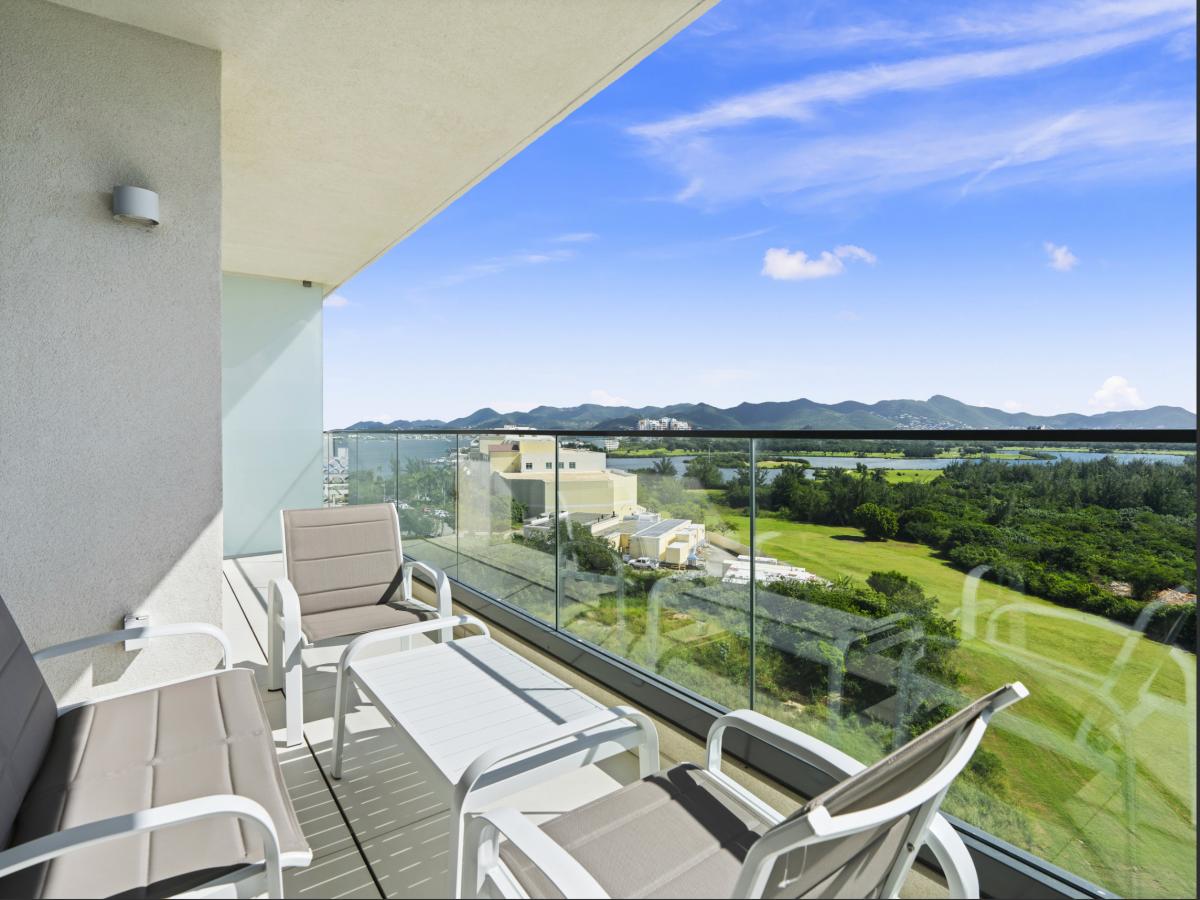 St Maarten home for sale: Spectacular 1BR Corner Ocean View Apartment — Fourteen, Cupecoy (B-802)