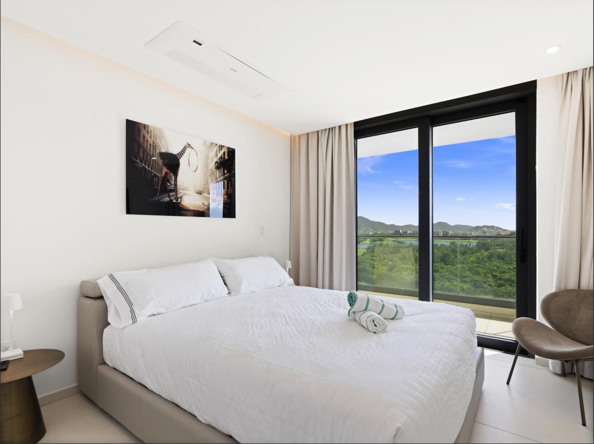 St Maarten home for sale: Spectacular 1BR Corner Ocean View Apartment — Fourteen, Cupecoy (B-802)