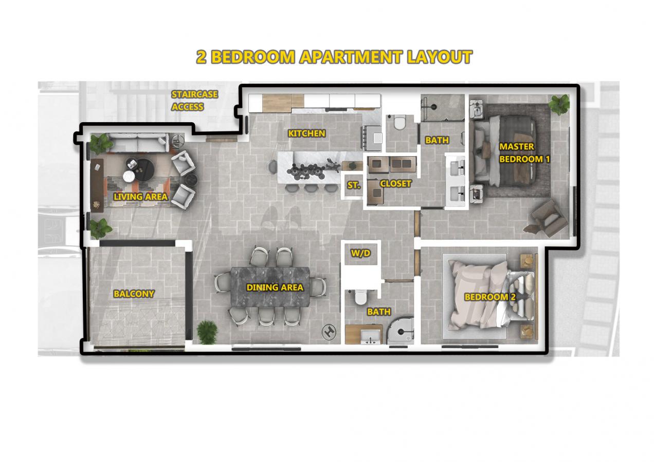 Sint Maarten land FOR SALE. VROMI-Approved Project for 4 condos. Kenepa Garden Estate – Lot 18